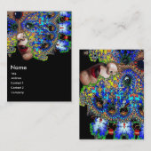 EFEMERE blauw rood geel zwart Visitekaartje (Voorkant / Achterkant)