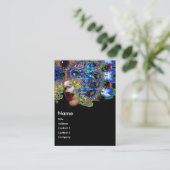 EFEMERE blauw rood geel zwart Visitekaartje (Staand voorkant)