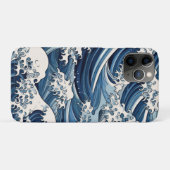 efemere kam: Hokusai-golven opnieuw voorgesteld Case-Mate iPhone Case (Achterkant (horizontaal))