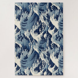 efemere kam: Hokusai-golven opnieuw voorgesteld Legpuzzel