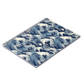 efemere kam: Hokusai-golven opnieuw voorgesteld Notitieboek (Linkerzijde)