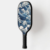 efemere kam: Hokusai-golven opnieuw voorgesteld Pickleball Paddle (Links)