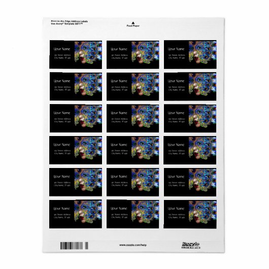 EFEMMERAL / BLAUW ZWART ETIKET (Full Sheet)