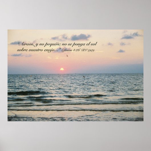 Efesios 4:26 poster (Voorkant)