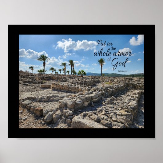 Efeze 6:11 Posterprint Poster (Voorkant)