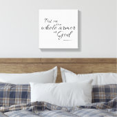 Efeze 6:11 Zwart en Wit Canvas  Afdruk (Insitu (Slaapkamer))