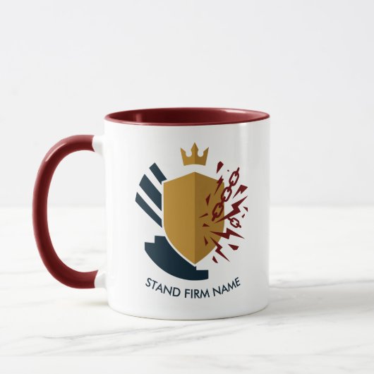Efeze 6:12 Wapenrusting van God schild kroon emble Mok (Links)