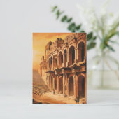 Efeze, Turkije.  amfitheater ruïnes Briefkaart (Staand voorkant)