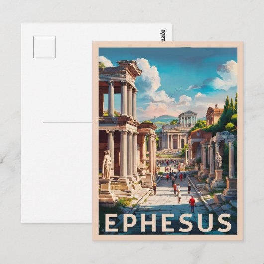 Efeze, Turkije. oldtimerreis Briefkaart (Voorkant / Achterkant)