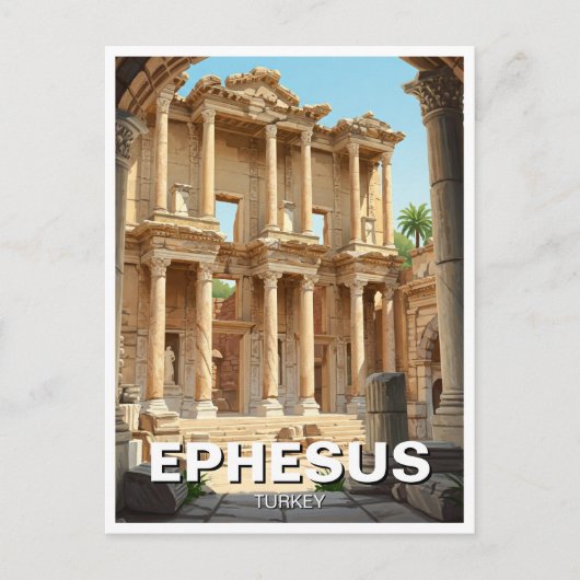 Efeze Turkije Reizen Briefkaart (Voorkant)