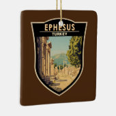 Efeze Turkije Travel Art Vintage Keramisch Ornament (Rechts)