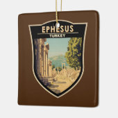 Efeze Turkije Travel Art Vintage Keramisch Ornament (Links)