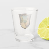 Efeze Turkije Travel Art Vintage Shot Glas (Achterkant)