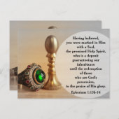 Efeziërs 1:13b-14 Gemarkeerd met een zegel ansicht Briefkaart (Voorkant / Achterkant)