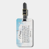 Efeziërs 1:17 Bijbelgebed voor wijsheid Openbaring Bagagelabel (Voorkant verticaal)