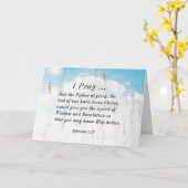 Efeziërs 1:17 Bijbelgebed voor wijsheid Openbaring Kaart (Gele Bloem)