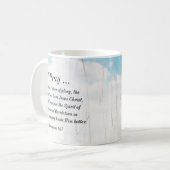 Efeziërs 1:17 Bijbelgebed voor wijsheid Openbaring Koffiemok (Voorkant links)