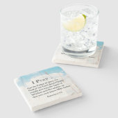 Efeziërs 1:17 Bijbelgebed voor wijsheid Openbaring Stenen Onderzetter (Zijkant)