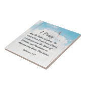 Efeziërs 1:17 Bijbelgebed voor wijsheid Openbaring Tegeltje (Zijkant)