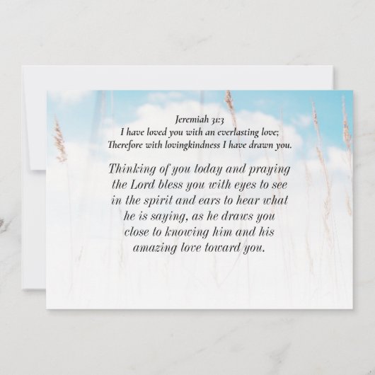 Efeziërs 1:17 Bijbelgebed Wijsheid Openbaring Kaar (Achterkant)