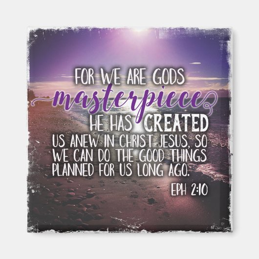 Efeziërs 2:10 Instgram fotomagneet Magneet (Voorkant)