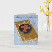 Efeziërs 2:8-9 gered door geloof Bevestiging Kaart (Gele Bloem)