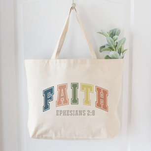 Efeziërs 2:8 Christelijke vrouwen Grote Tote Bag
