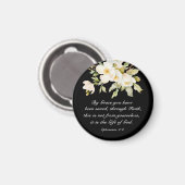 Efeziërs 2:8 Door genade zijt gij gered uit de Bij Magneet (Voorkant / Achterkant)