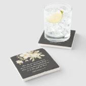 Efeziërs 2:8 Door genade zijt gij gered uit de Bij Stenen Onderzetter (Zijkant)