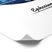 Efeziërs 2:8 KJV veelkleurig Poster (Hoek)