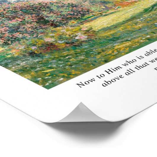 Efeziërs 3:20 Bijbelvers Poster (Hoek)