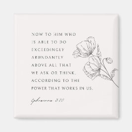 Efeziërs 3:20 Overvloedig overvloedig Magneet