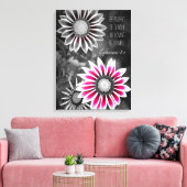 Efeziërs 4:2 verpakt canvas (Insitu (Woonkamer))