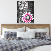 Efeziërs 4:2 verpakt canvas afdruk (Insitu (Slaapkamer))