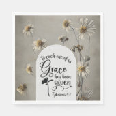 Efeziërs 4:7 Aan ieder van ons wordt Genade gegeve Servet (Voorkant)