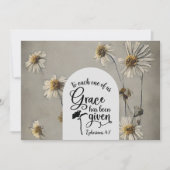 Efeziërs 4:7 Genade wordt gegeven Bijbel Vlakke Ka (Voorkant)