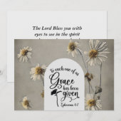 Efeziërs 4:7 Genade wordt gegeven Bijbel Vlakke Ka (Voorkant / Achterkant)