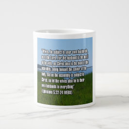 Efeziërs 5:22-24 WEBU Mug Grote Koffiekop