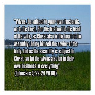 Efeziërs 5:22-24 WEBU Perfect Poster