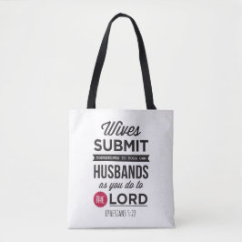 Efeziërs 5:22 tote bag