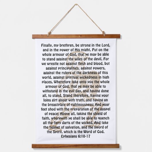 Efeziërs 6:10-17 hangend wandkleed (Voorkant)