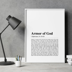 Efeziërs 6:10-18 Pantser van God Poster