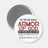 Efeziërs 6:11 Doe de gehele wapenrusting Gods aan Magneet (Voorkant / Achterkant)