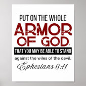 Efeziërs 6:11 Doe de gehele wapenrusting Gods aan Poster (Voorkant)