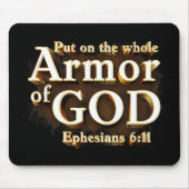 Efeziërs 6:11 Zet op de gehele wapenrusting van Go Muismat (Voorkant)