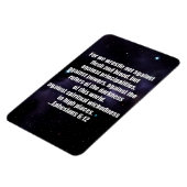 Efeziërs 6:12 Bijbelvers op ruimte achtergrond Magneet (Linkerzijde)