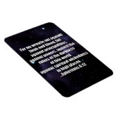 Efeziërs 6:12 Bijbelvers op ruimte achtergrond Magneet (Rechterzijde)