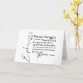 Efeziërs 6:12 Christelijke Blijf Sterk Bij Elke Ge Kaart (Gele Bloem)