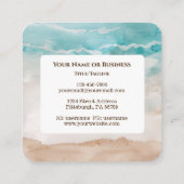 Efeziërs 6:16 Neem de Schild van het Geloof Bijbel Vierkante Visitekaartje (Achterkant)