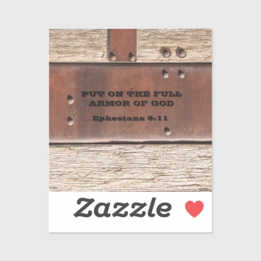 Efeziërs trekken de volle wapenrusting van God aan Sticker (Vel)